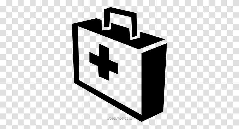 First Aid Kit Royalty Free Vector Clip Art Illustration, Cross, Bag, Briefcase Transparent Png