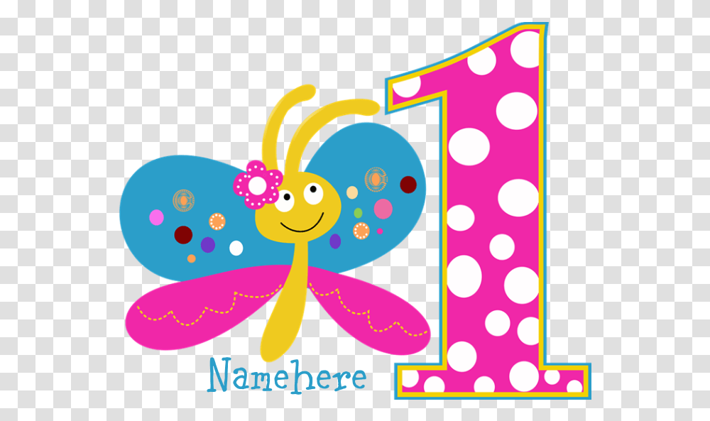 First Birthday Butterfly Clipart, Number, Texture Transparent Png