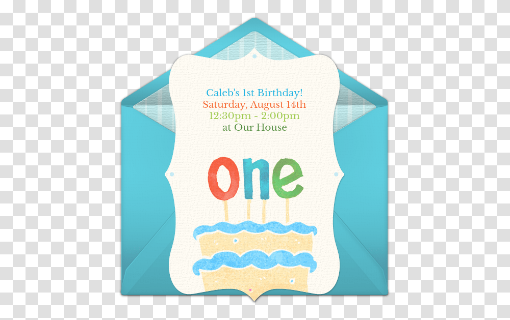 First Birthday Cake Online Invitation Poster, Text, Paper, Label, Word Transparent Png