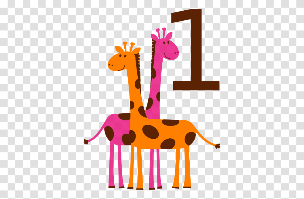 First Birthday Giraffes Clip Art, Animal, Mammal, Cattle Transparent Png