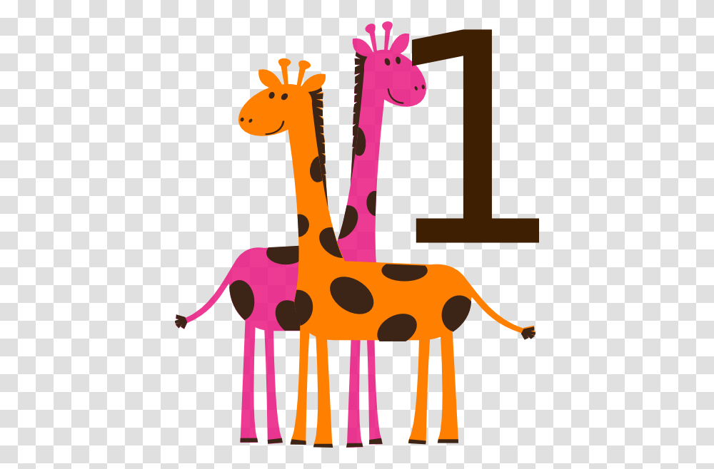 First Birthday Giraffes Clip Art, Leisure Activities, Animal, Purple Transparent Png