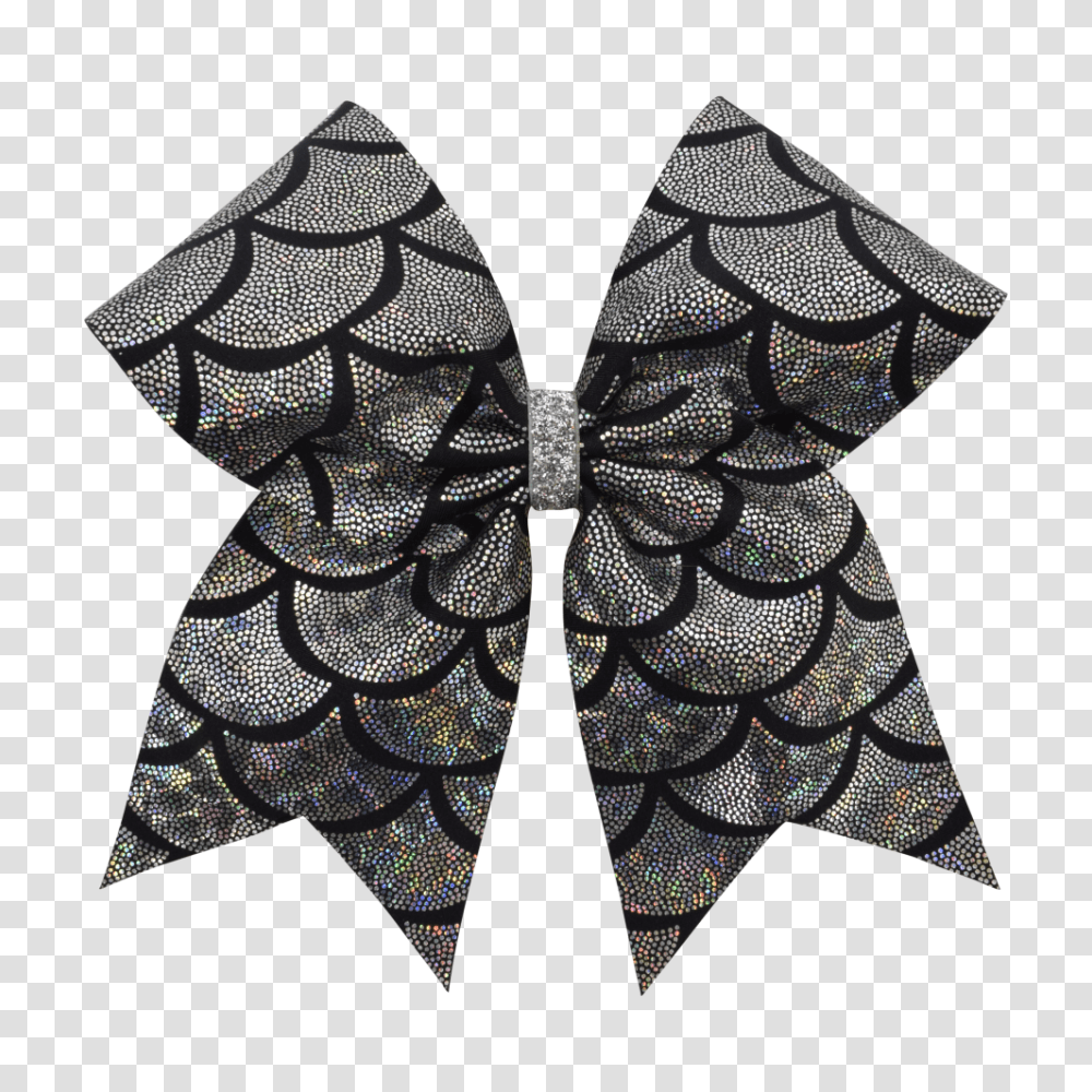First Cheer Black Mermaid Scales I Love Hair Bow, Apparel, Pattern Transparent Png