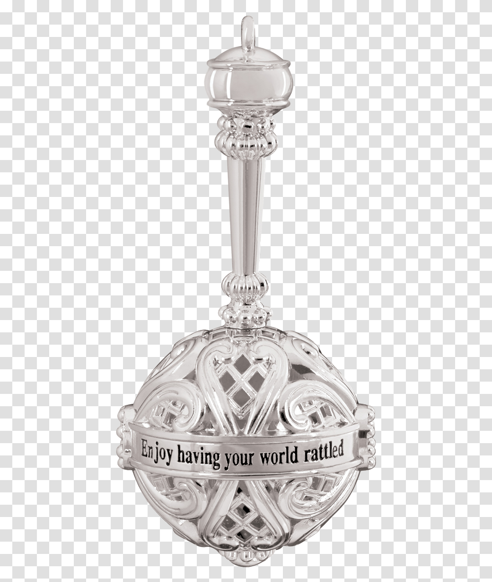 First Christmas Ornament Silver Rattle, Pendant, Accessories, Accessory Transparent Png