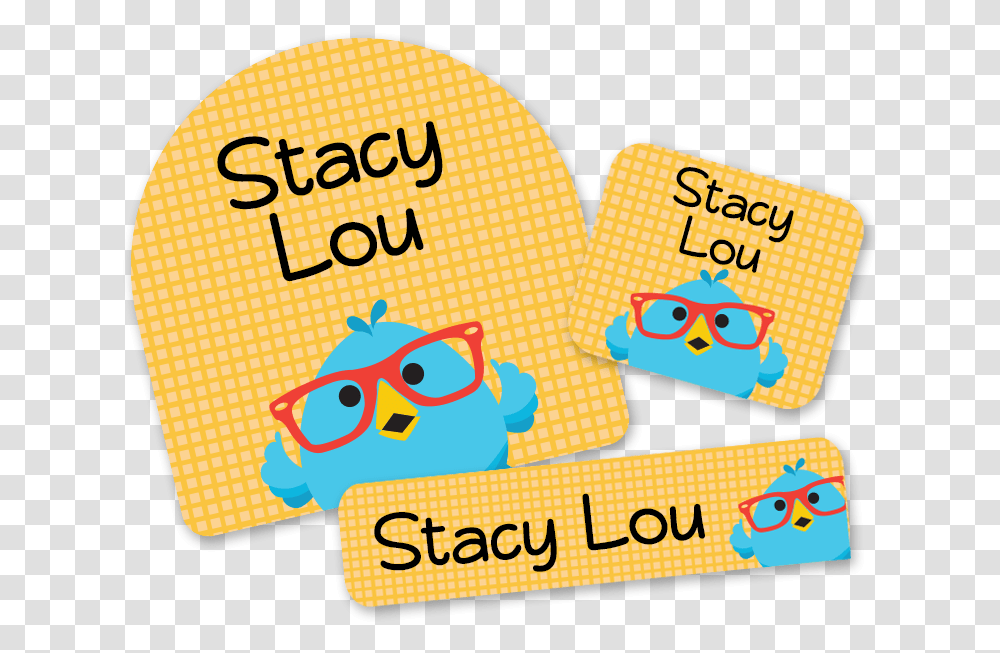 First Class School Labels Tweet Bird And Glasses, Peeps, Rubber Eraser, Angry Birds Transparent Png