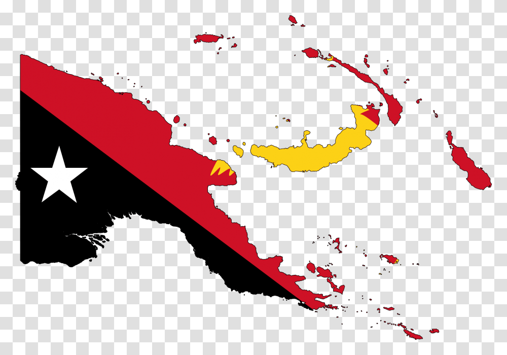 First Coal Papua New Guinea Flag Country, Plot, Map, Diagram, Graphics Transparent Png