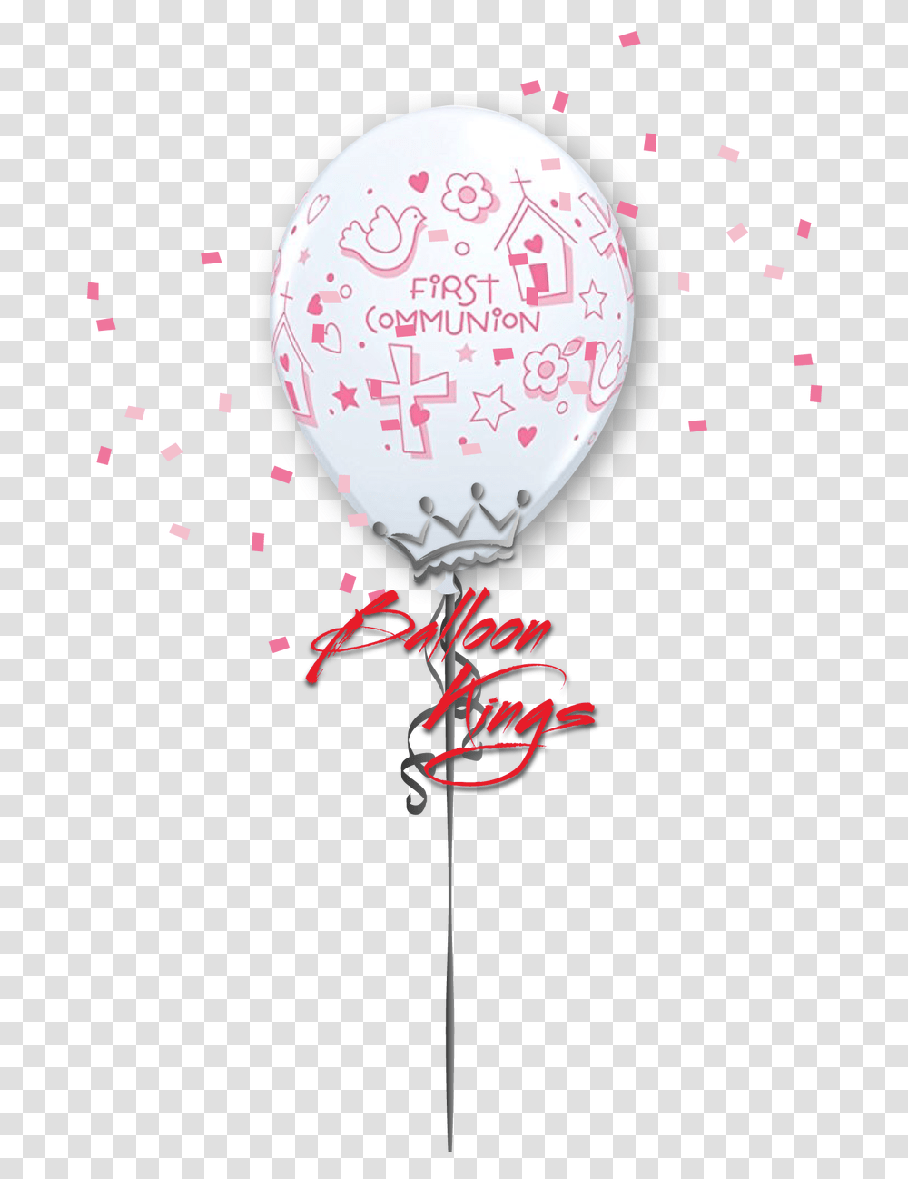 First Communion Happy Birthday Princess Tiana, Balloon, Glass, Paper, Beverage Transparent Png