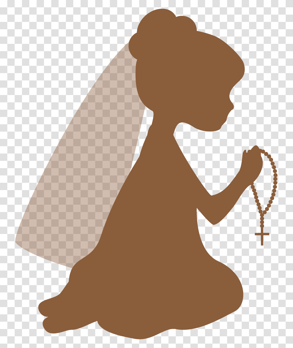 First Communion Holymunion Clipart Free Download Clip Art, Silhouette, Person, Accessories, Label Transparent Png