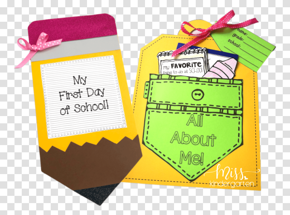 First Day Of School Activities Preschool Craft Ideas For My School, Document, Gift, Envelope Transparent Png
