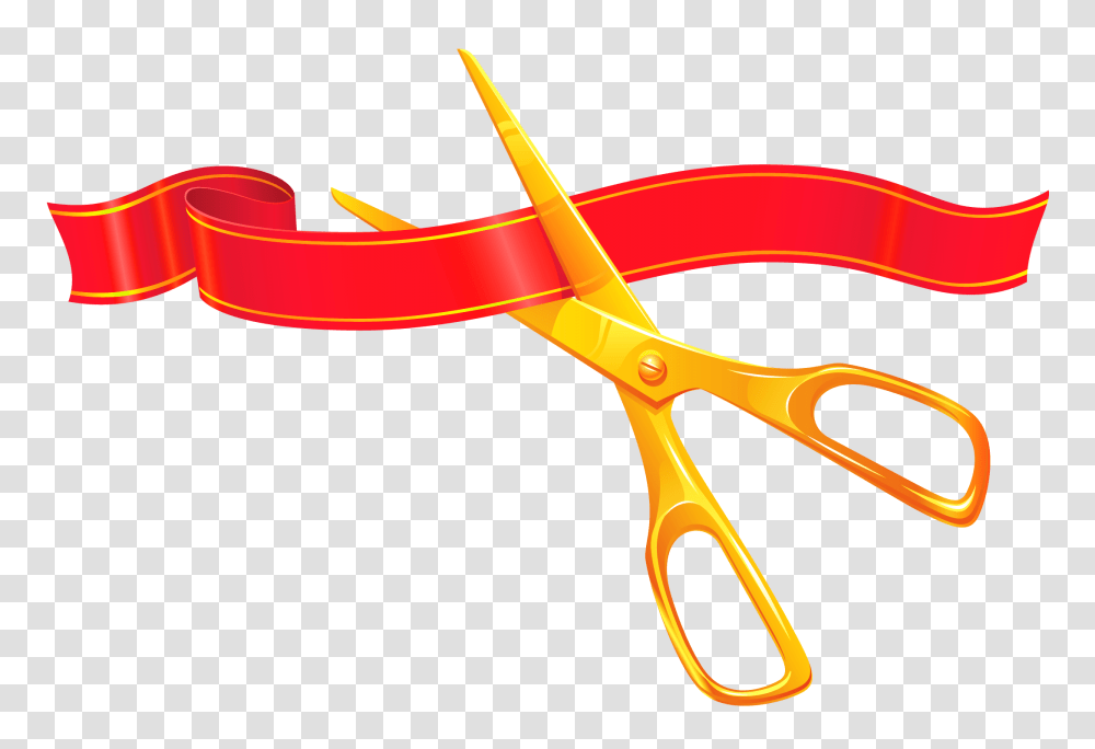 First Day Of School Decor Picture Red Ribbon Scissor, Scissors, Blade, Weapon, Weaponry Transparent Png