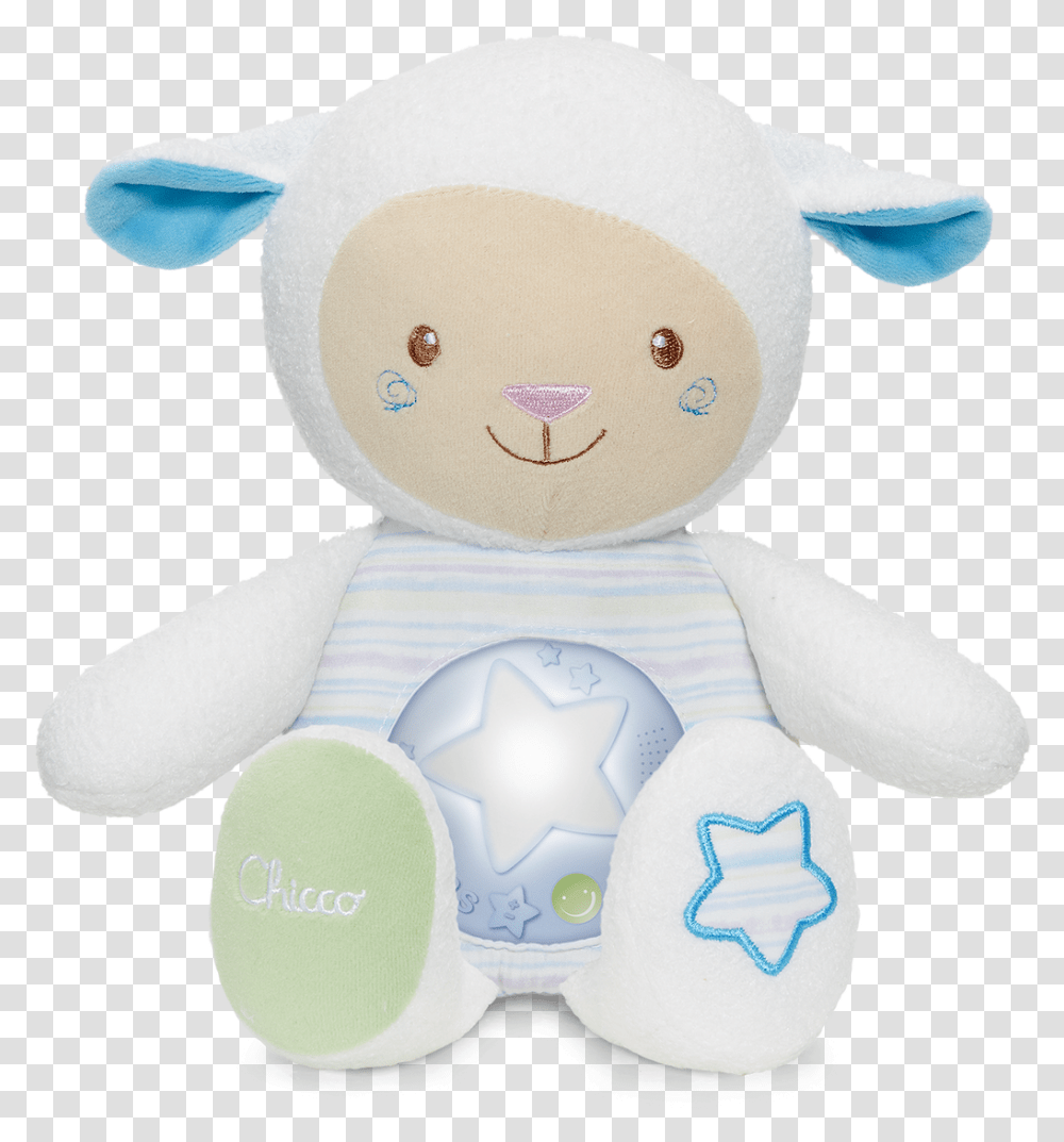 First Dreams Lullaby Sheep Blue Ovelhinha Boa Noite Chicco, Plush, Toy, Soccer Ball, Football Transparent Png