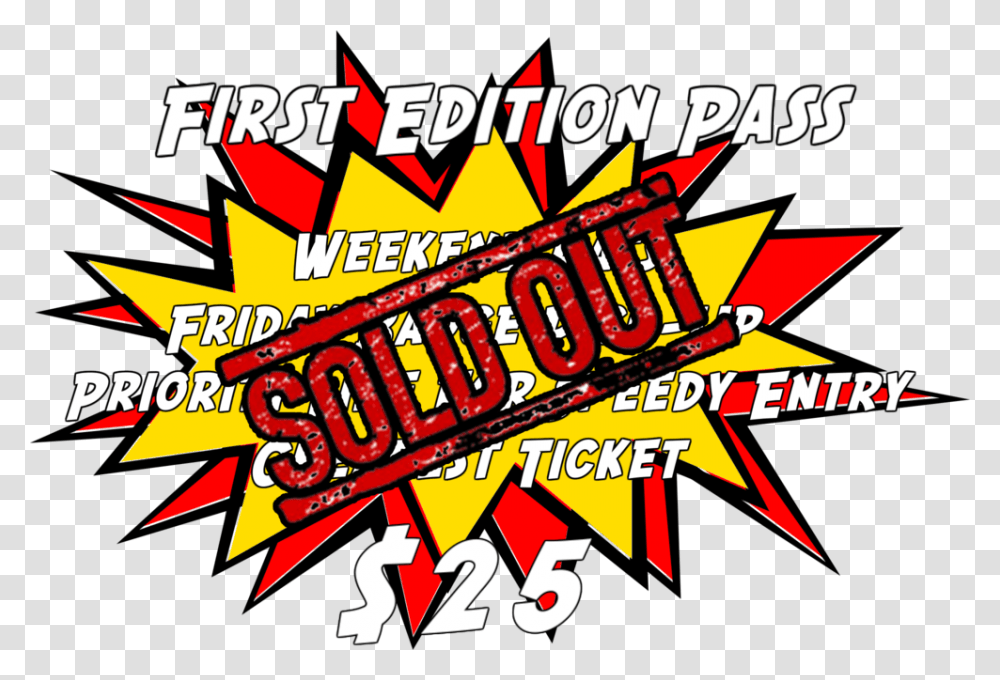 First Edition Ticket 25 Sold Out, Advertisement, Poster, Flyer Transparent Png