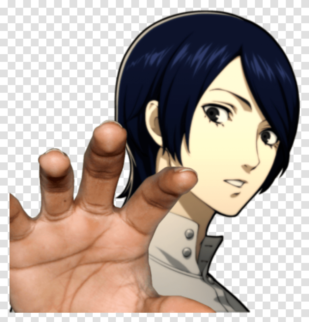 First Encounter With Yusuke Be Like Persona5 Hand Reaching Out, Human, Finger, Book, Manga Transparent Png
