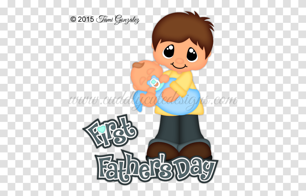 First Father's Day Cartoon, Person, Face Transparent Png