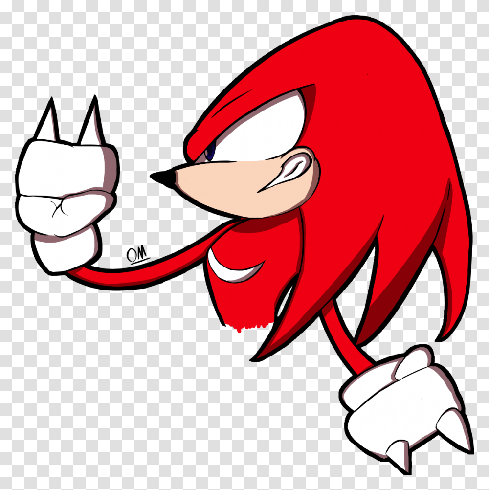 First Finished Drawing Of Knuckles That I Drew Cartoon, Hand Transparent Png
