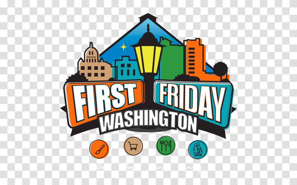First Fridays A Monthly Summer Event In Downtown Washington, Building, Urban, Advertisement Transparent Png