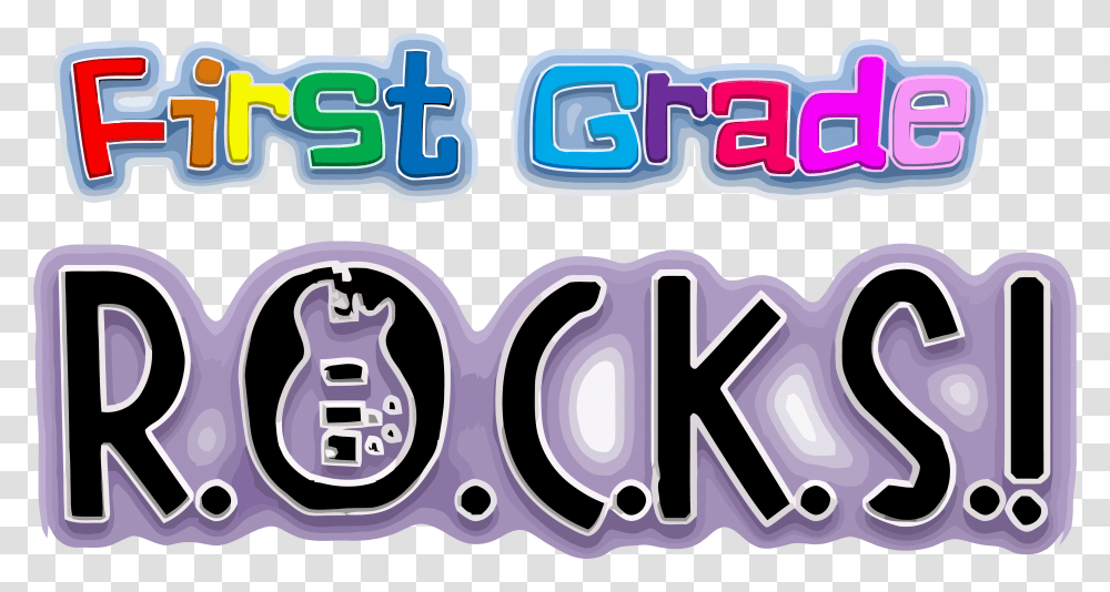 First Grade Rocks Clipart, Label, Sticker, Number Transparent Png