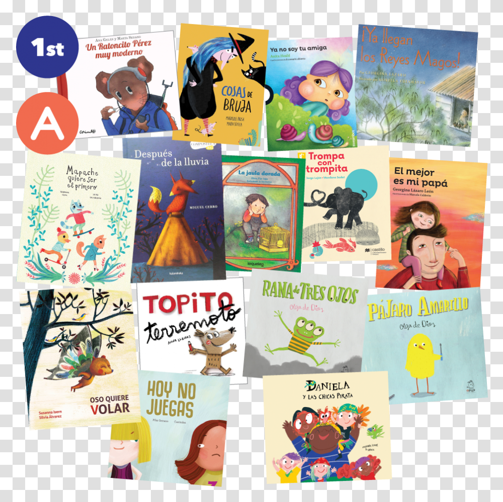 First Grade Spanish Authentic Read Aloud Set Book, Person, Human, Comics, Disk Transparent Png