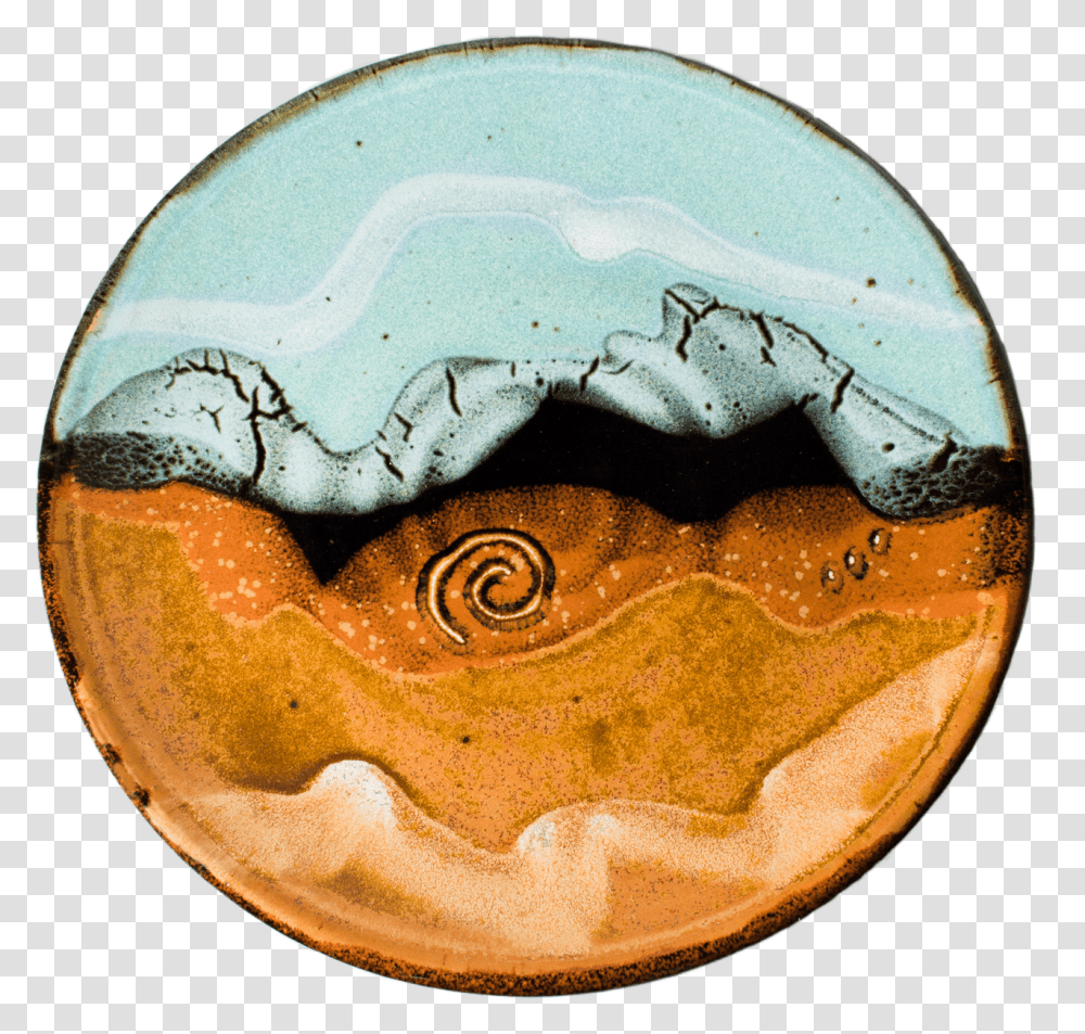 First Handmade Pottery Dinner Plate Turquoise Brown Creative Arts, Sphere, Astronomy, Outer Space, Universe Transparent Png