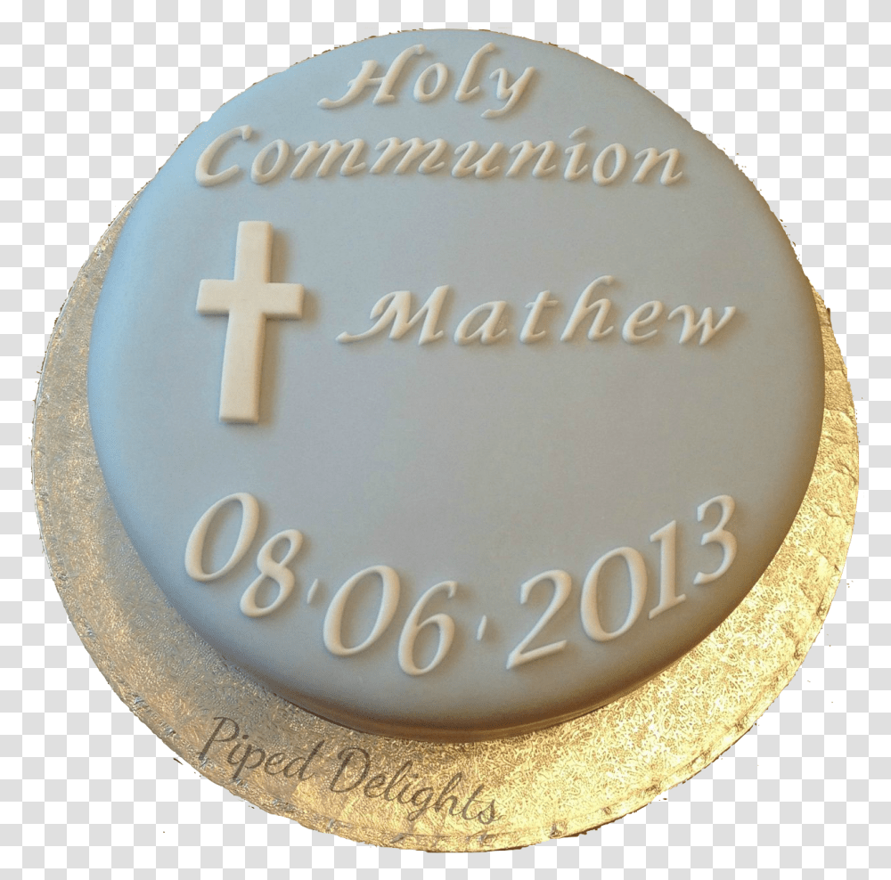 First Holy Communion Cake Birthday Cake, Dessert, Food, Gold Transparent Png