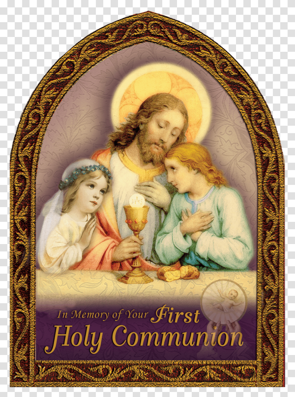 First Holy Communion Cards, Person, Human, Painting Transparent Png