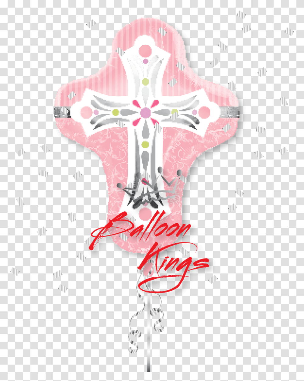 First Holy Communion Cross Pink Croix Rose, Crucifix Transparent Png