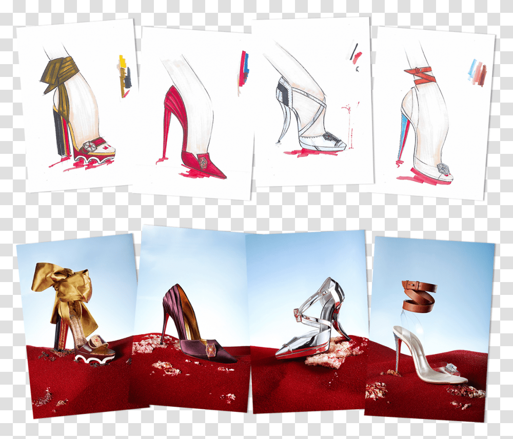 First Look Louboutin Star Wars, Collage, Poster, Advertisement, Clothing Transparent Png
