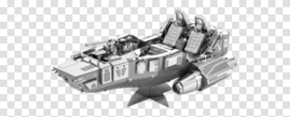 First Order Snowspeeder Aipin Diy 3d Puzzle First Order Snowspeeder, Transportation, Vehicle, Aircraft, Spaceship Transparent Png