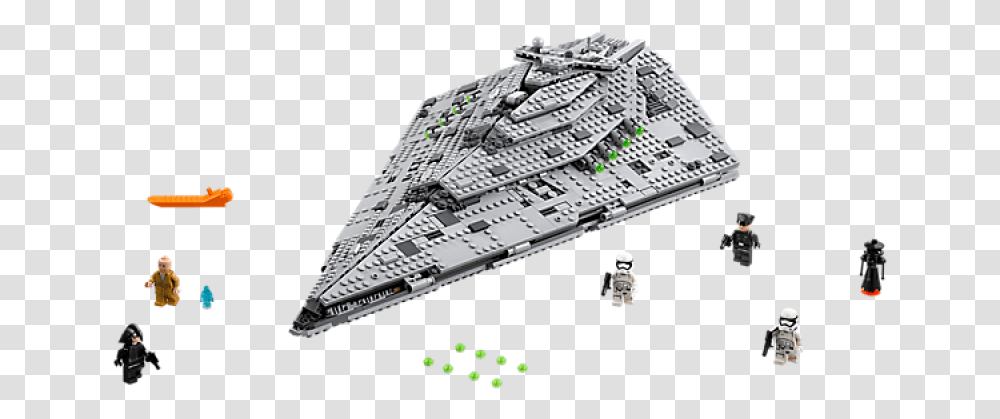 First Order Star Destroyer Lego Star Wars First Order Star Destroyer, Spaceship, Aircraft, Vehicle, Transportation Transparent Png