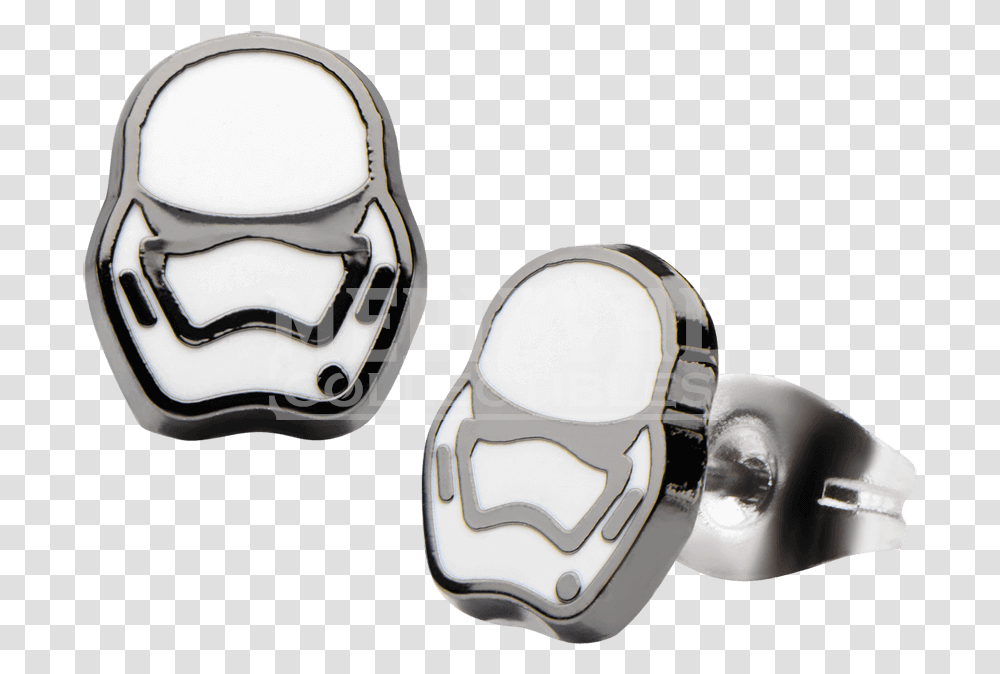First Order Stormtrooper Stud Earrings Labret Star Wars Piercing, Helmet, Apparel, Accessories Transparent Png