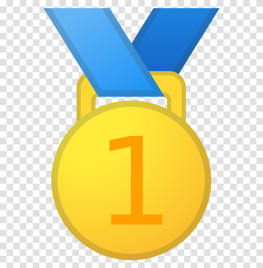 First Place Medal Image Emoji Mdaille, Number, Symbol, Text, Clock Transparent Png