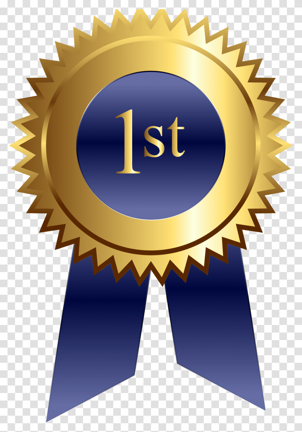 First Place Ribbon, Gold, Logo, Trademark Transparent Png