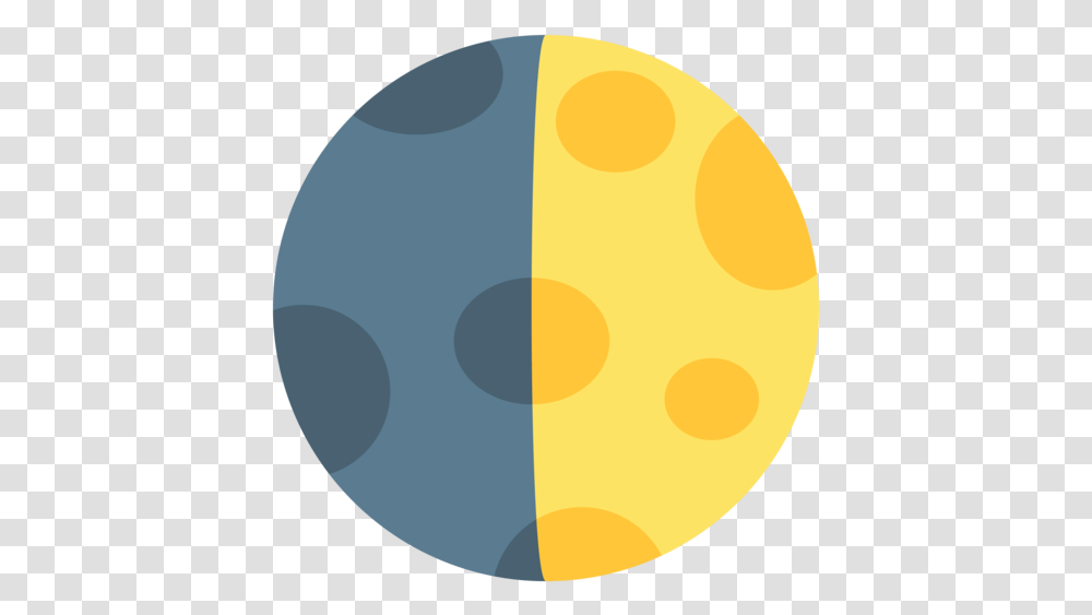 First Quarter Moon Emoji Circle, Sphere, Egg, Food, Eclipse Transparent Png