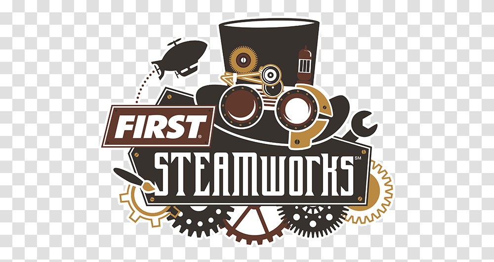 First Robotics Scholarship First Steamworks Logo, Transportation, Vehicle, Text, Poster Transparent Png