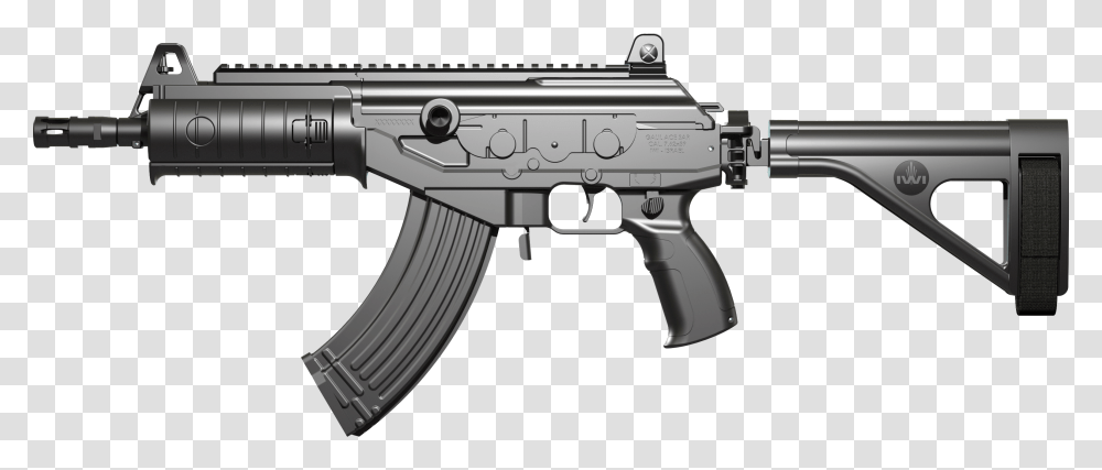 First Slide Galil Ace Pistol 7.62, Gun, Weapon, Weaponry, Rifle Transparent Png