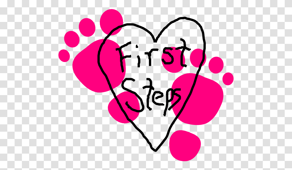 First Steps Heart Logo Clip Art Vector Clip Clipart Baby First Steps, Hand Transparent Png