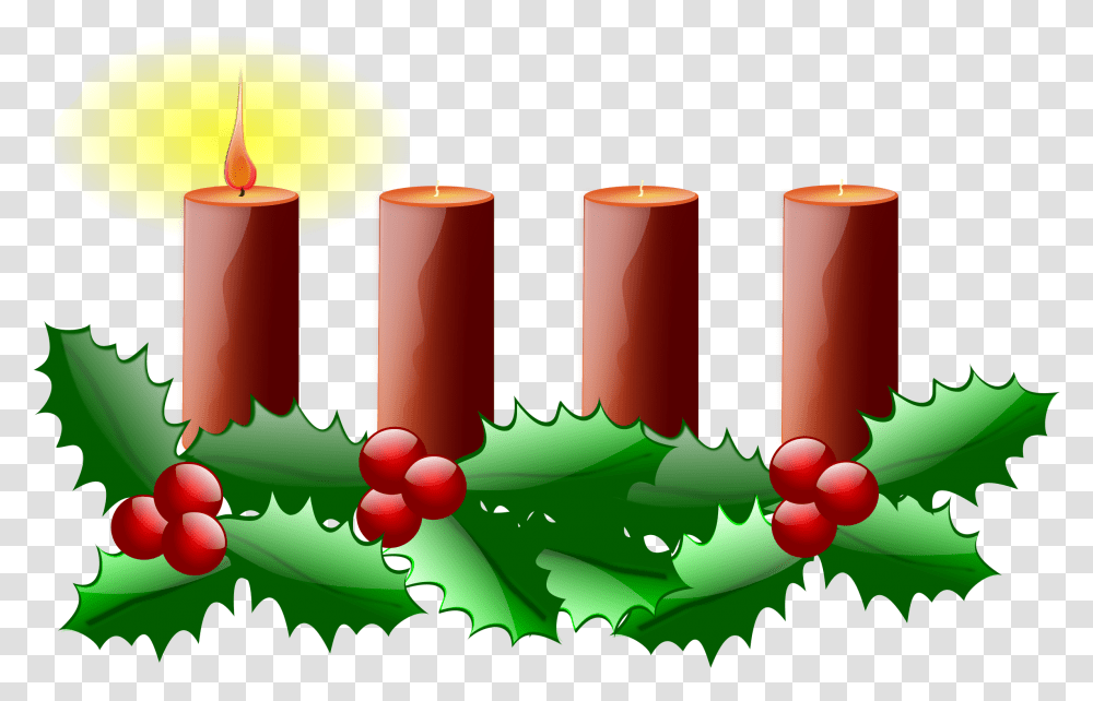 First Sunday In Advent Wreath Clipart Clip Art Images, Candle, Cylinder, Weapon, Weaponry Transparent Png