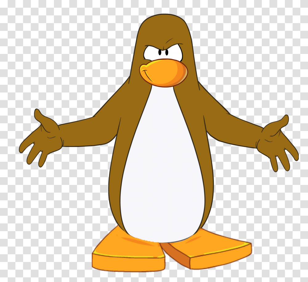 First Was Kirby With Human Feet Now This Club Penguin Know, Bird, Animal, Mascot Transparent Png