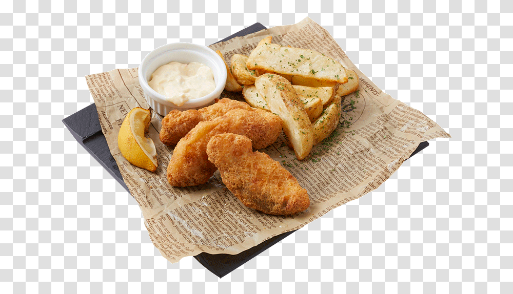 Fish Amp Chips Amp, Bread, Food, Fried Chicken, Nuggets Transparent Png