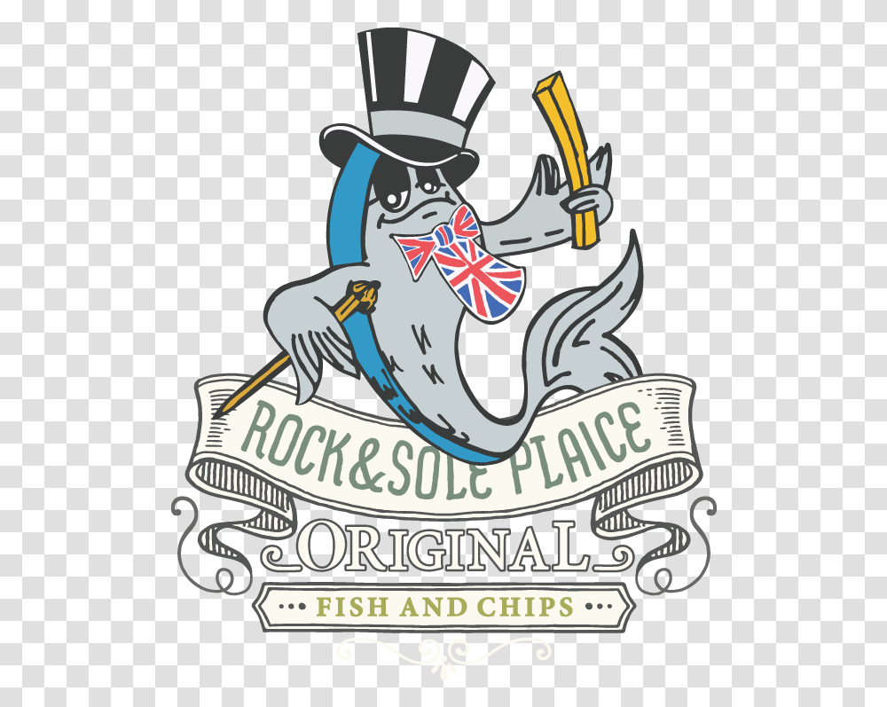 Fish And Chips Rock And Sole Plaice, Mammal, Animal, Advertisement, Poster Transparent Png