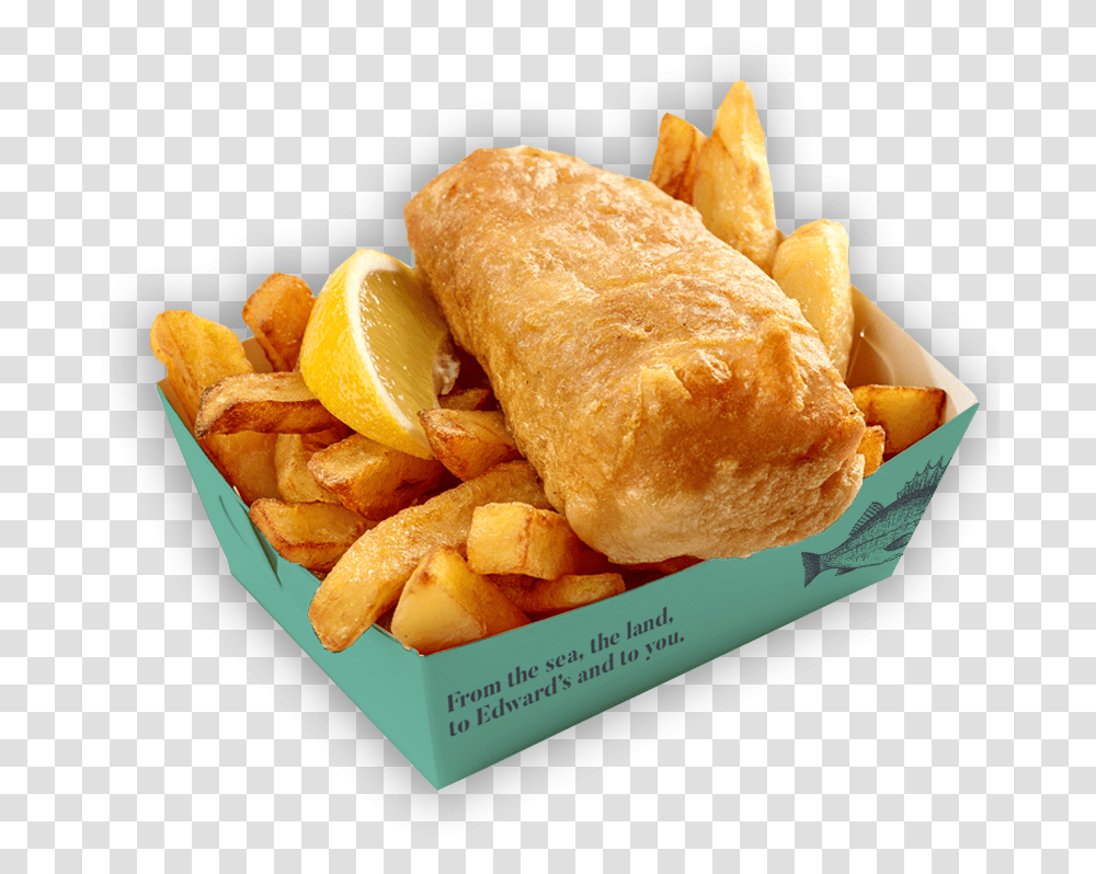Fish And Chips White Background, Fries, Food, Bread, Pastry Transparent Png