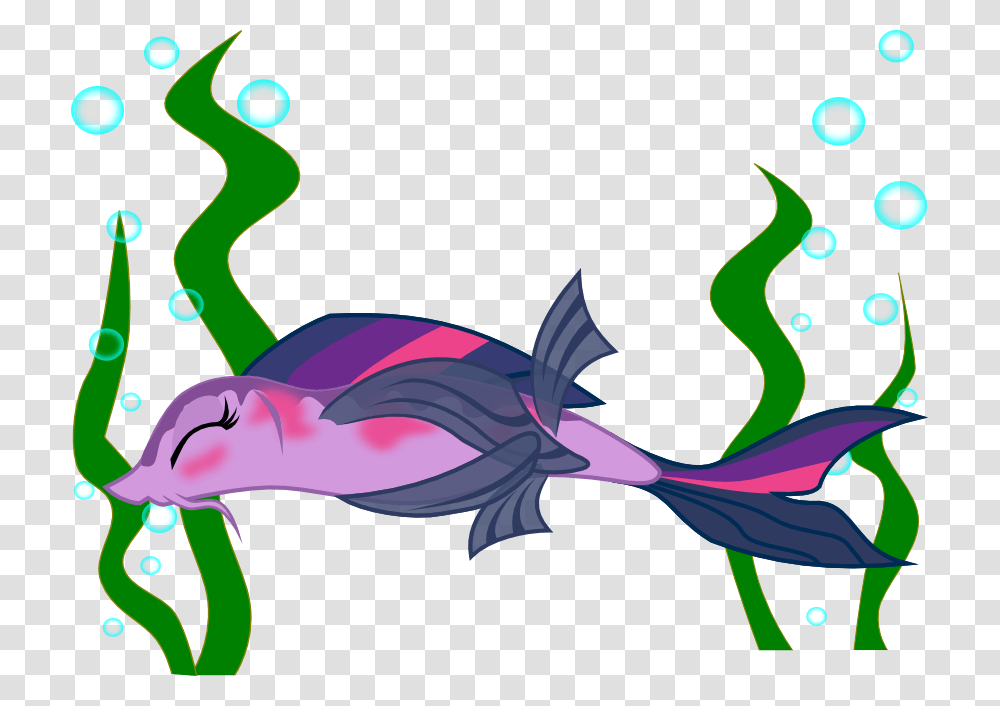 Fish And Seaweed Clipart Clipart Library Download Twilight Sparkle Eyes Closed, Animal, Bird, Sea Life Transparent Png