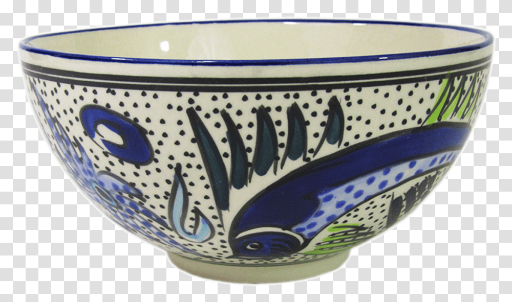 Fish Bowl Blue And White Porcelain, Mixing Bowl, Pottery, Soup Bowl Transparent Png
