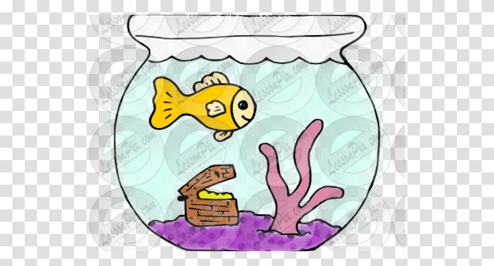 Fish Bowl Clipart Line Art, Animal, Sea Life, Outdoors Transparent Png