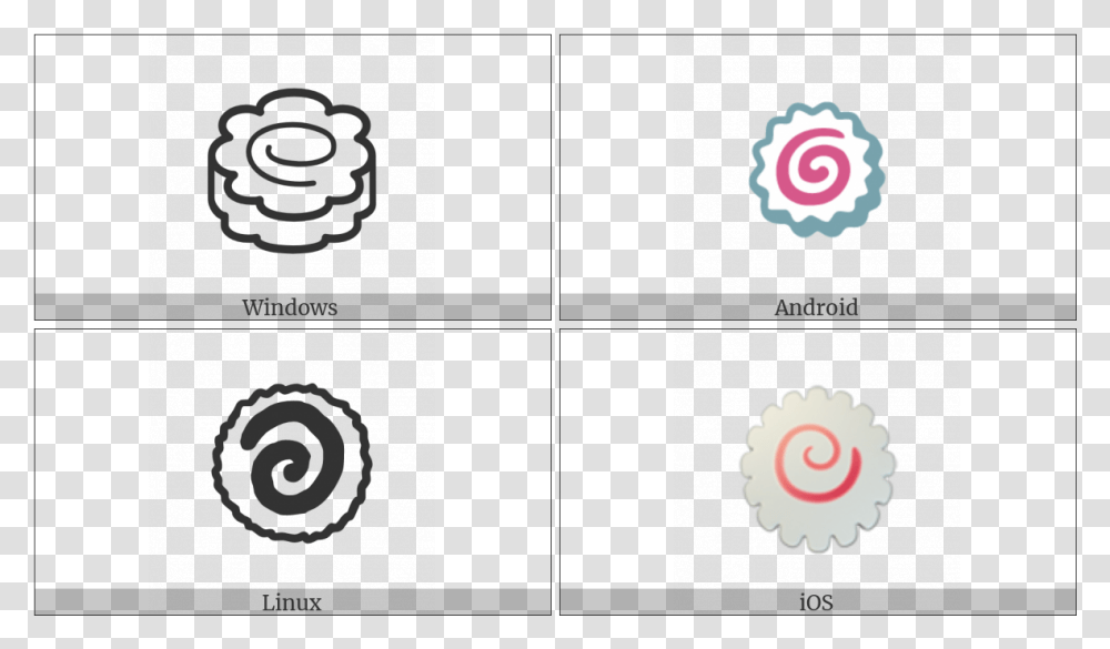 Fish Cake With Swirl Design On Various Operating Systems Circle, Page, Rose, Alphabet Transparent Png