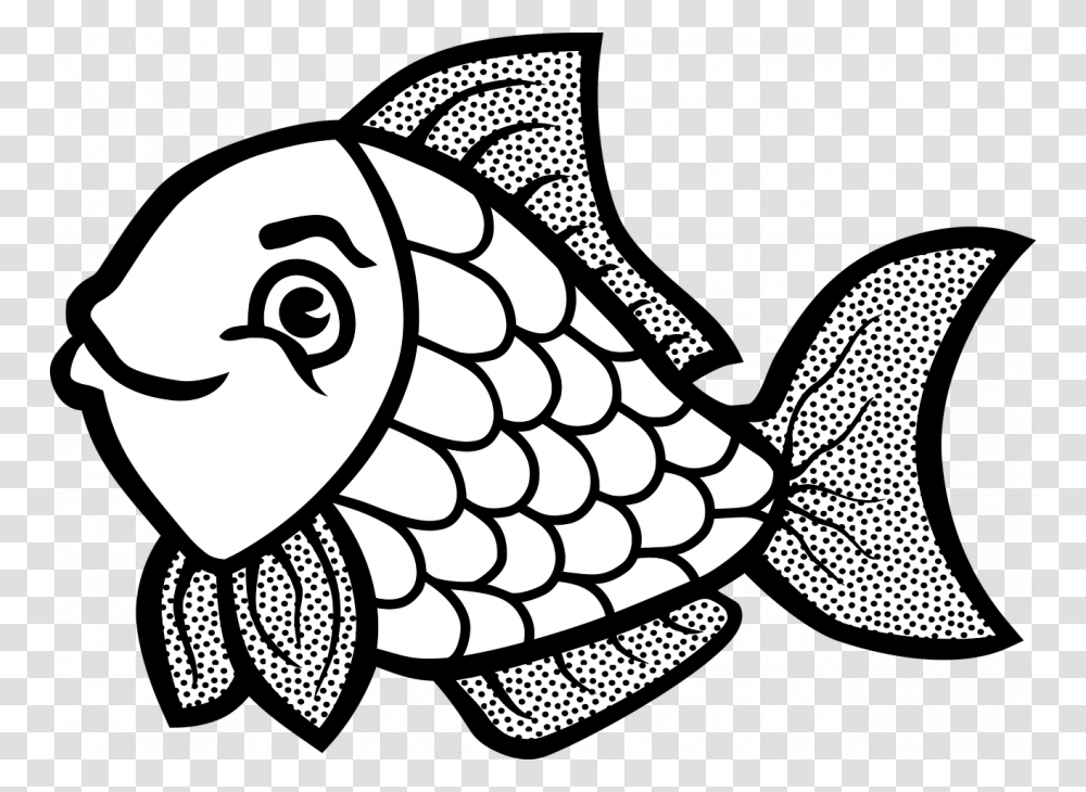 Fish Clipart Black And White, Animal, Bird, Sea Life, Vulture Transparent Png