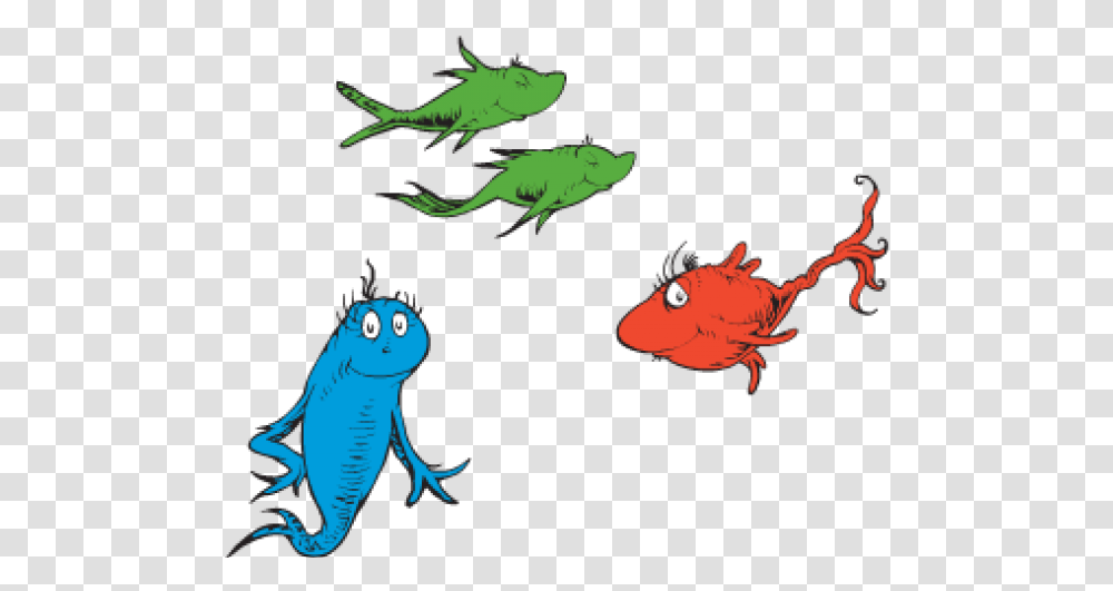 Fish Clipart Dr Seuss One Fish Two Fish, Animal, Sea Life, Seafood Transparent Png