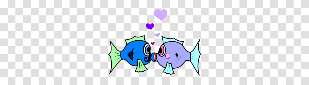 Fish Clipart Kiss, Animal, Person, Heart, Sea Life Transparent Png