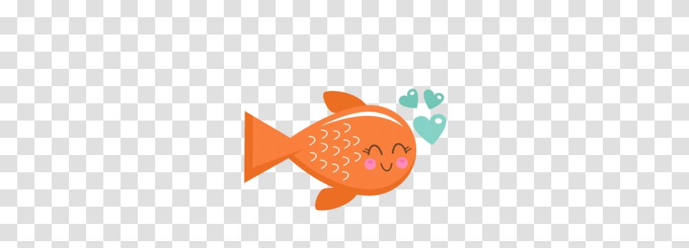 Fish Clipart Valentine, Goldfish, Animal Transparent Png