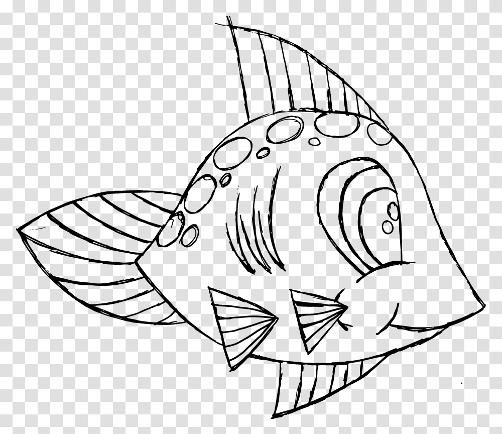 Fish Drawing Fishes Drawing, Gray, World Of Warcraft Transparent Png