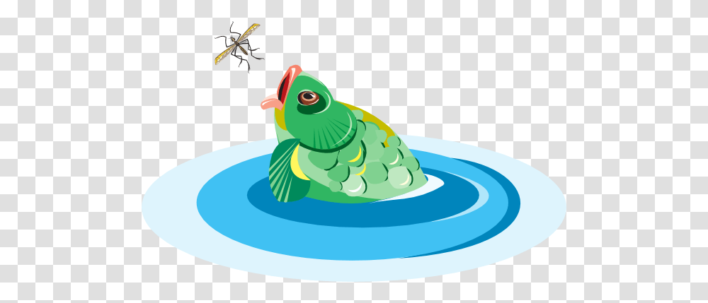 Fish Eating A Bug Clip Art, Animal, Invertebrate, Insect, Helicopter Transparent Png